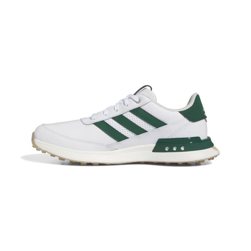 adidas S2G SL 24 Leather Golf Shoes - White/Green - main image