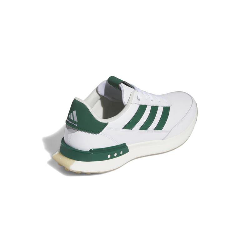 adidas S2G SL 24 Leather Golf Shoes - White/Green - main image