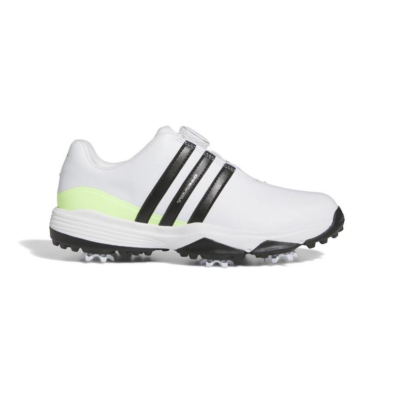 adidas Tour360 24 BOA Junior Shoes White Black Green