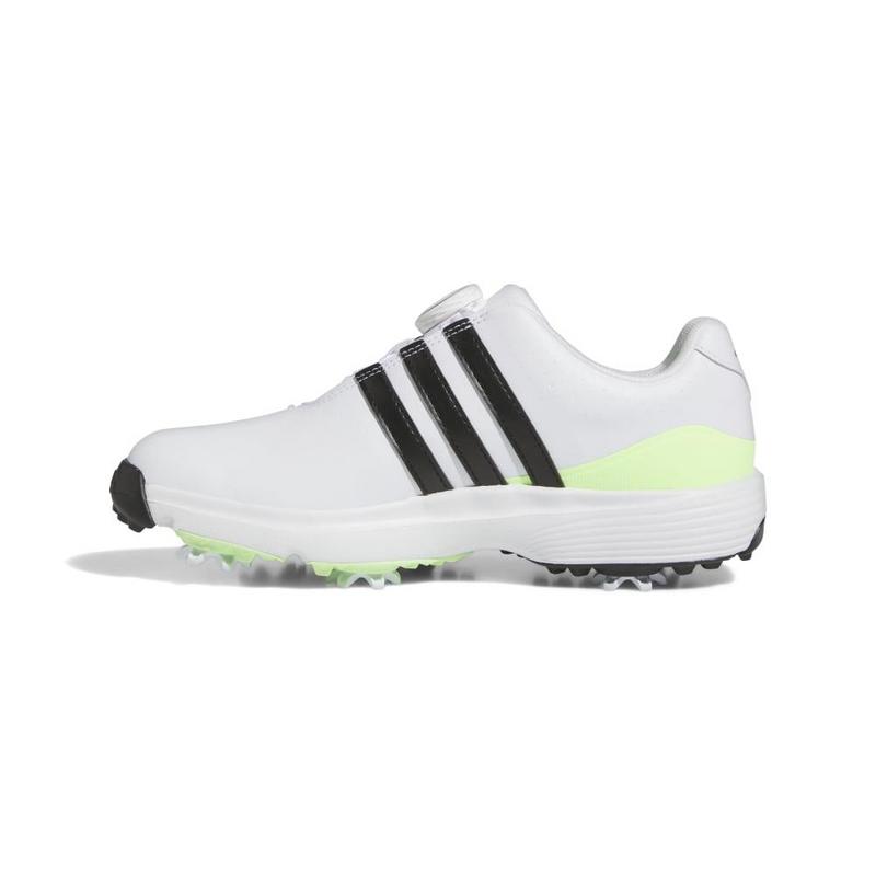 adidas Tour360 24 BOA Junior Shoes White Black Green