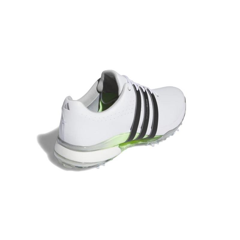 adidas Tour360 24 Boost Golf Shoes - White/Black/Green - main image