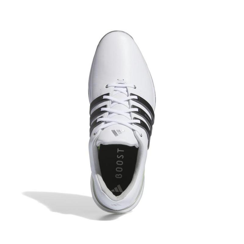 adidas Tour360 24 Boost Golf Shoes - White/Black/Green - main image