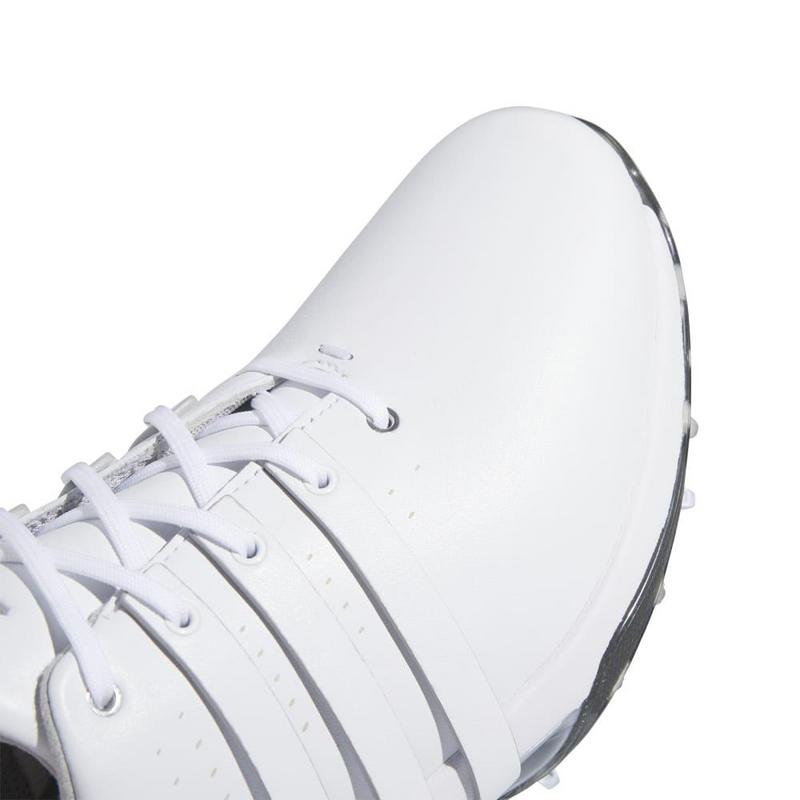 adidas Tour360 24 Boost Golf Shoes - White/White/Silver - main image