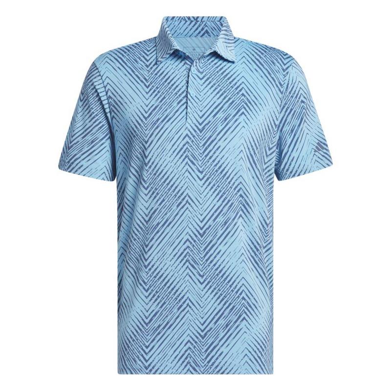 adidas Ultimate 365 All Over Print Golf Polo - Semi Blue Burst - main image