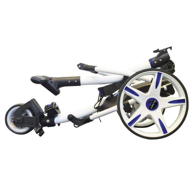 Ben Sayers Electric Golf Trolley - White/Blue 18 Hole Lithium - main image