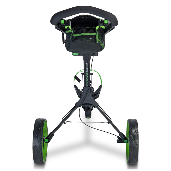 Big Max IQ 360 Golf Push Trolley - Black/Lime