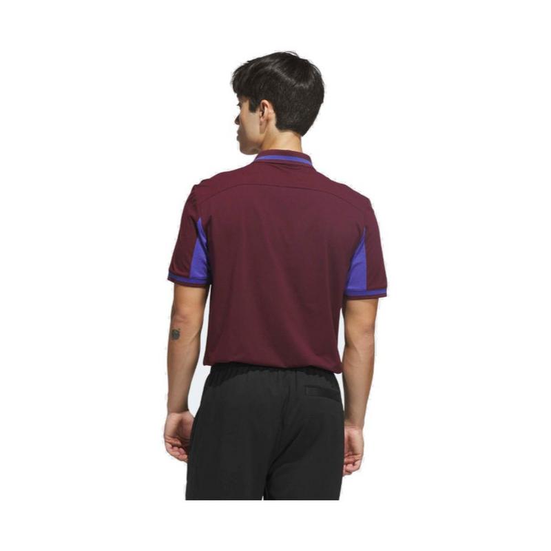 adidas Beyond the Course Vent Twistknit Golf Polo Shirt - Burgundy - main image