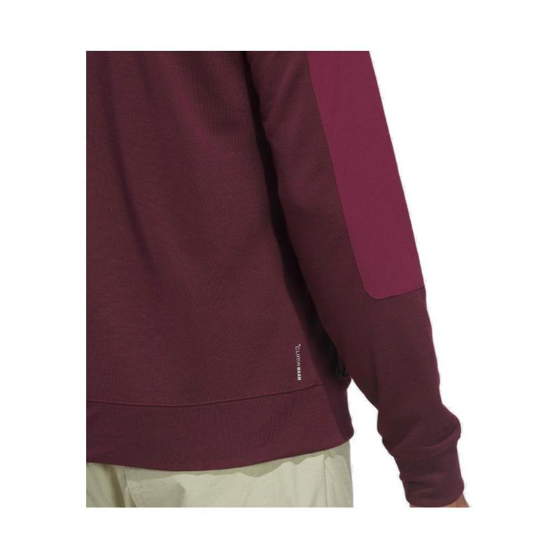 adidas Ultimate365 Course Control Hybrid 1/4 Zip Golf Sweater - Maroon - main image