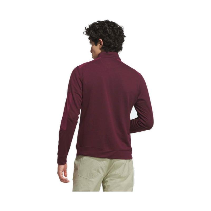 adidas Ultimate365 Course Control Hybrid 1/4 Zip Golf Sweater - Maroon - main image
