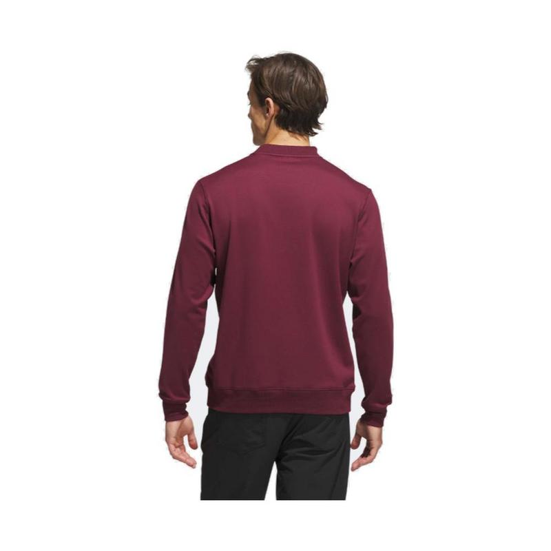 adidas Ultimate365 Climawarm Crew Neck Golf Sweater - Maroon - main image
