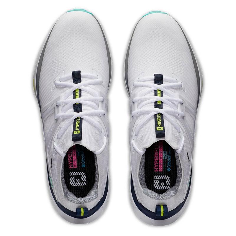 FootJoy Hyperflex Carbon Golf Shoes - White/Charcoal/Teal