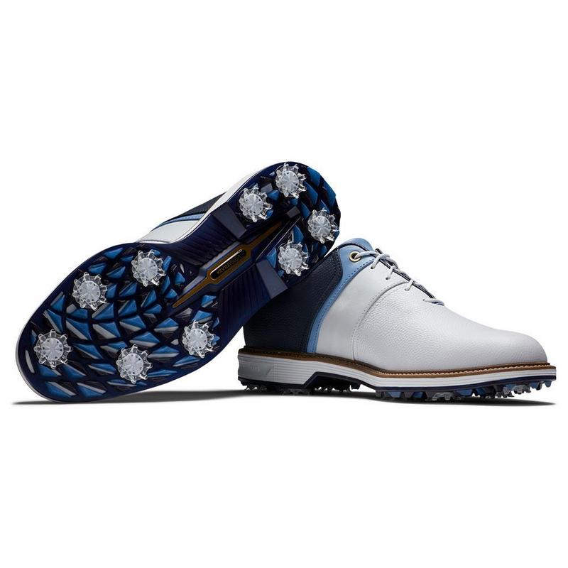 FootJoy Premiere Series Packard Golf Shoes - White/Blue/Navy - main image