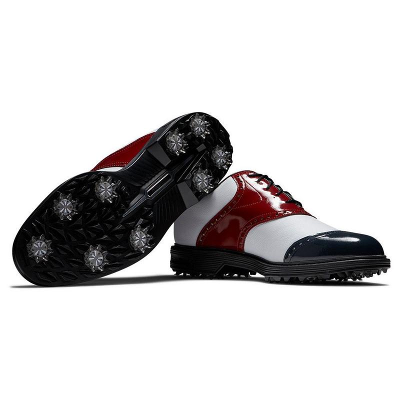 FootJoy Premiere Series Wilcox Golf Shoes - White/Navy/Wine - main image