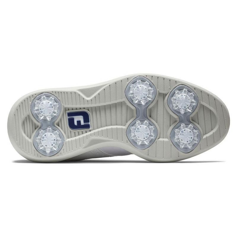 FootJoy Traditions Junior Golf Shoes - White/Grey