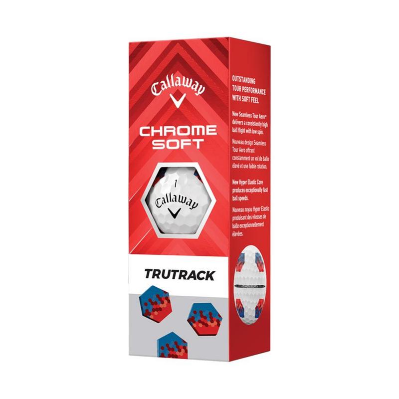 Callaway Chrome Soft TruTrack Golf Balls - White - main image