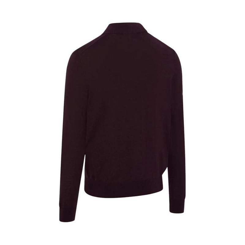 Callaway 1/4 Zip Merino Wool Tour Logo Golf Sweater - Dark Italian Plum - main image