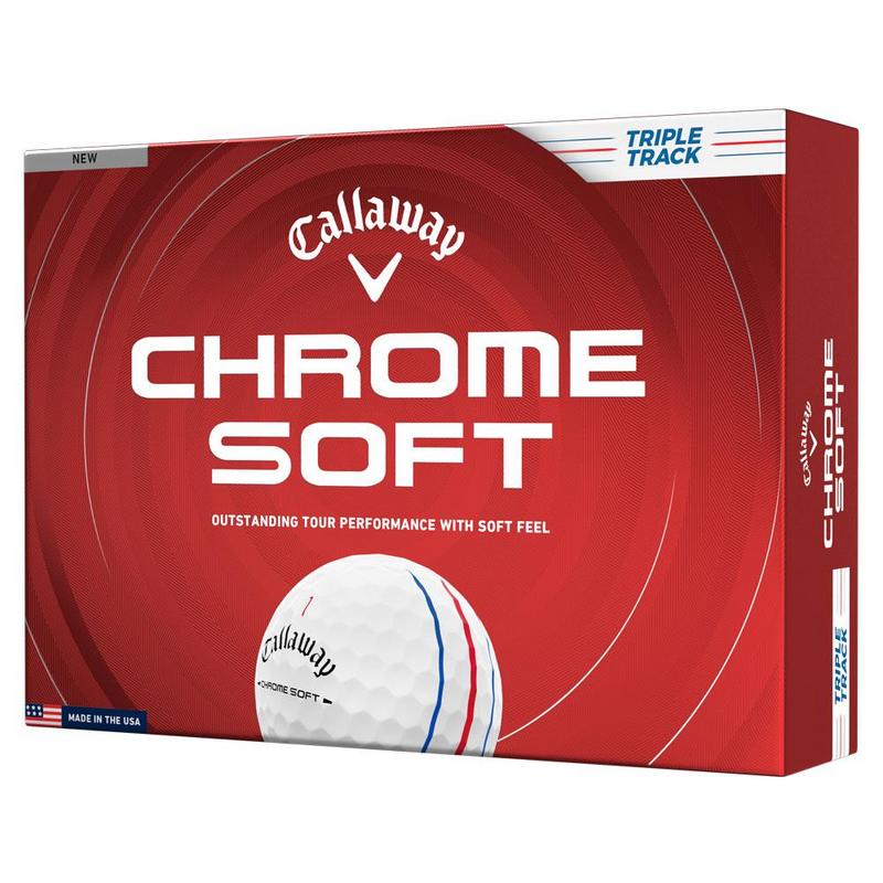 Callaway Chrome Soft 26 Triple Track Golf Balls - White
