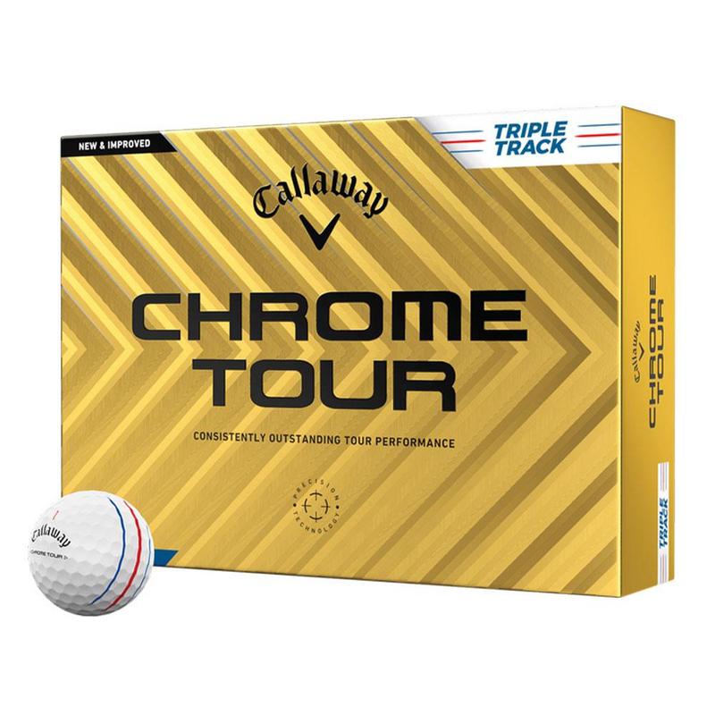 Callaway Chrome Tour Triple Track Golf Balls - White - main image