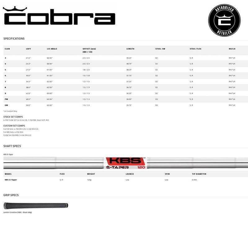 Cobra King CB/MB Golf Irons - Steel - main image