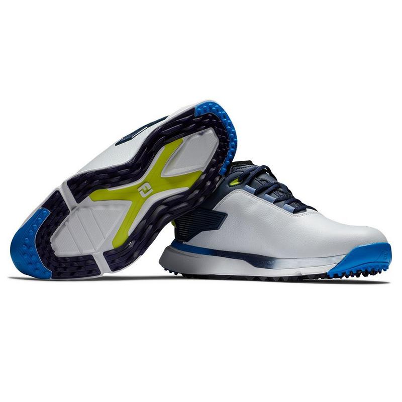 FootJoy Pro SLX Golf Shoes - White/Navy/Blue - main image