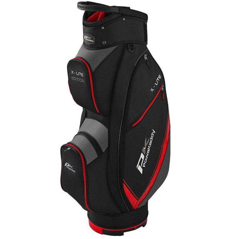 PowaKaddy X-Lite Edition Golf Trolley Bag - Black/Titanium/Red - main image