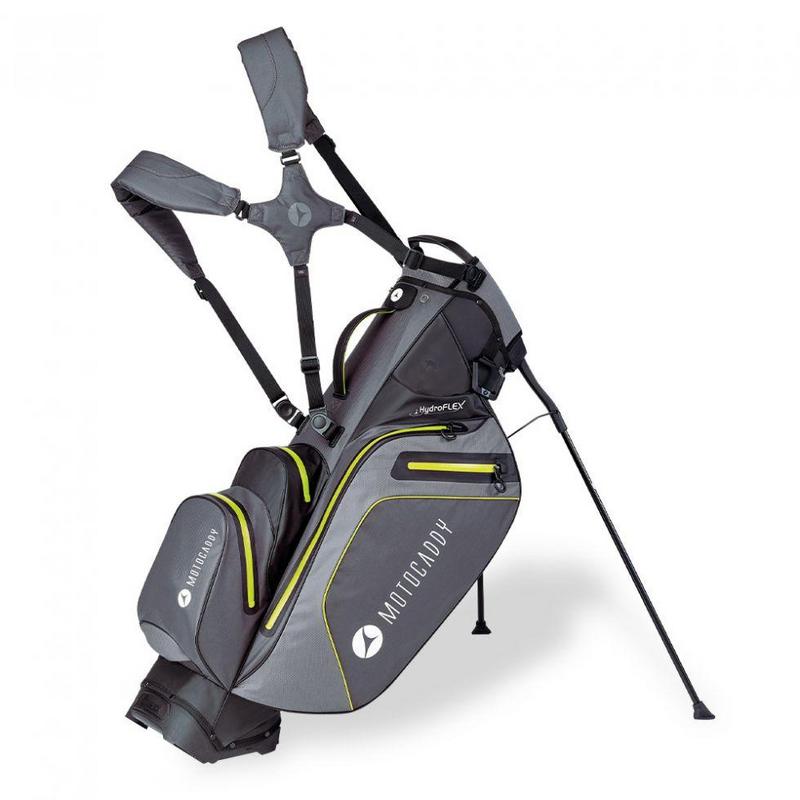 Motocaddy HydroFLEX Golf Trolley/Stand Bag - Grey/Lime - main image