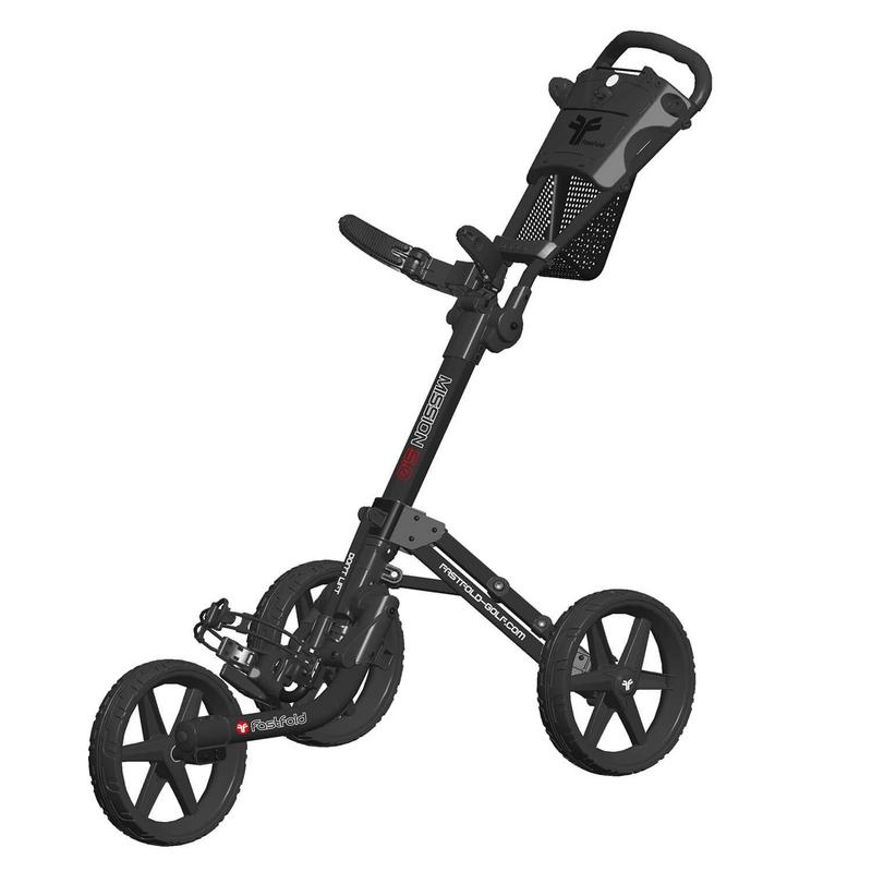 FastFold Mission-5 3 Wheel Golf Trolley - Charcoal/Black - main image