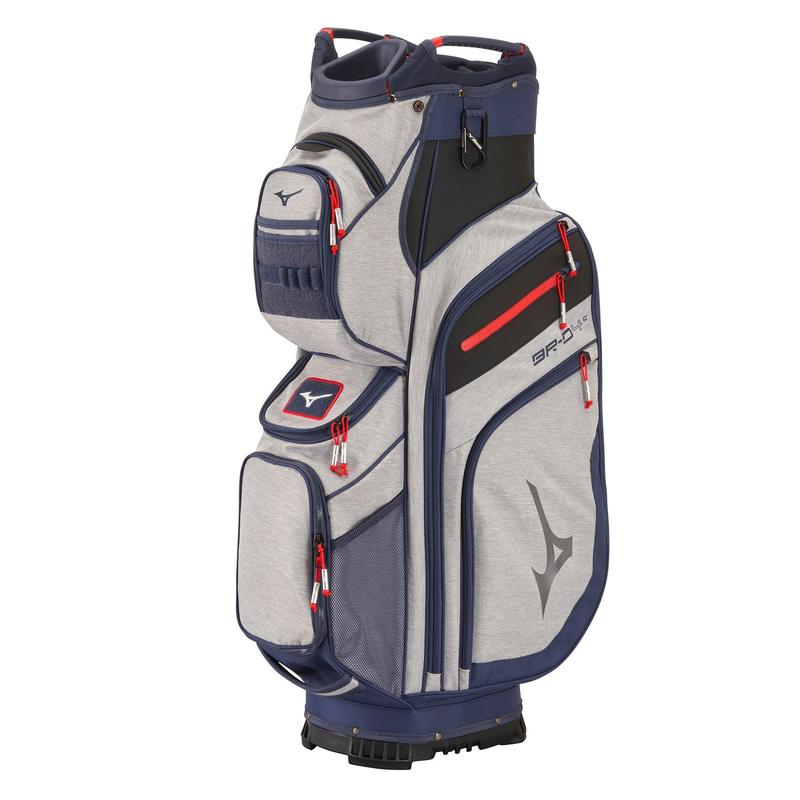 Mizuno BRD4C Golf Cart Bag Heather Grey/Navy Clickgolf.co.uk