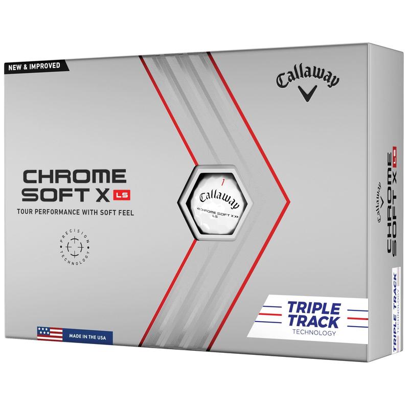 Callaway Chrome Soft X LS Triple Track Golf Balls - White - main image