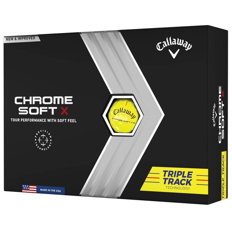 Callaway Chrome Soft X Triple Track Golf Balls - Yellow - main image