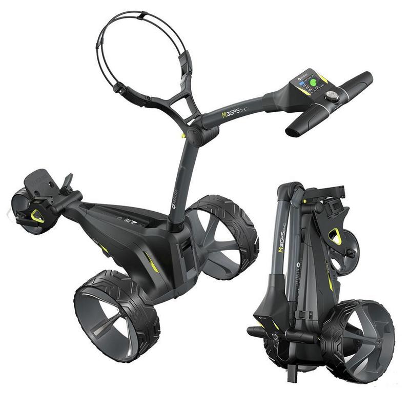 Motocaddy M3 GPS DHC Graphite Electric Golf Trolley 2024 - Standard Lithium - main image