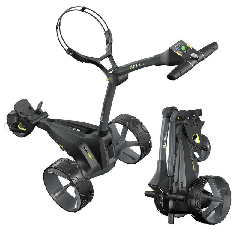 Motocaddy M3 GPS DHC Graphite Electric Golf Trolley - Standard Lithium - main image