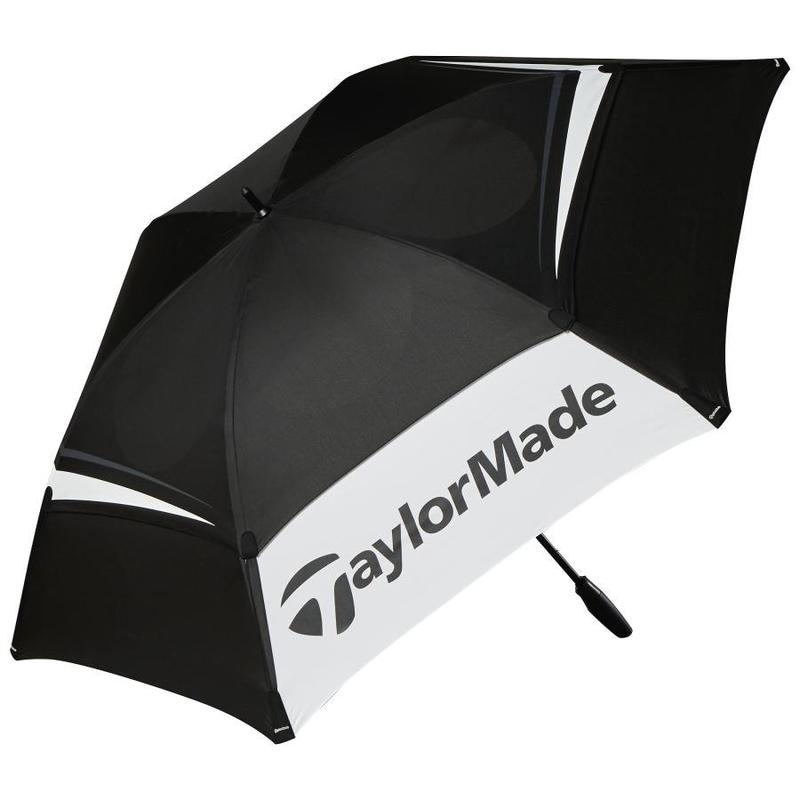 TaylorMade Double Canopy 68'' Golf Umbrella - Black/Grey - main image