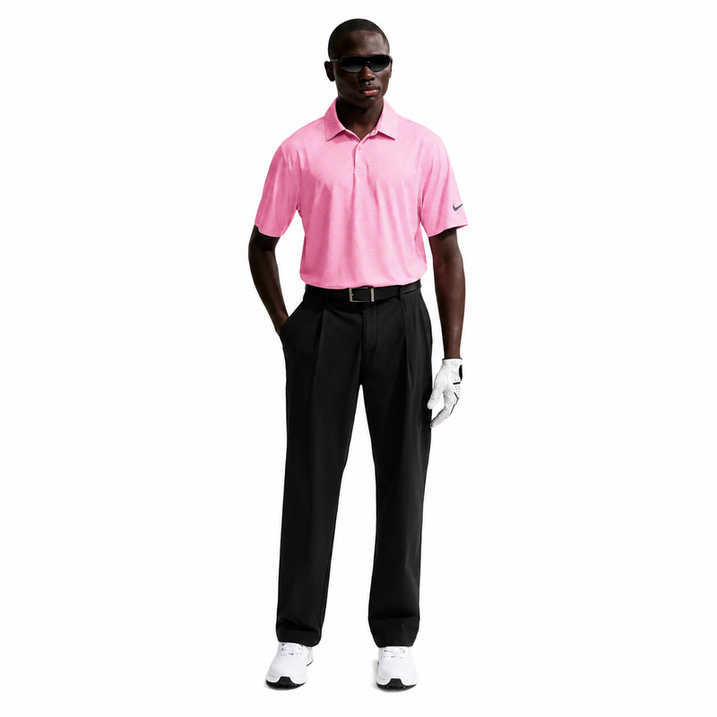 Nike Dri-Fit Velocity Floral Print Golf Polo Shirt - Pink Foam/Peony/Black - main image