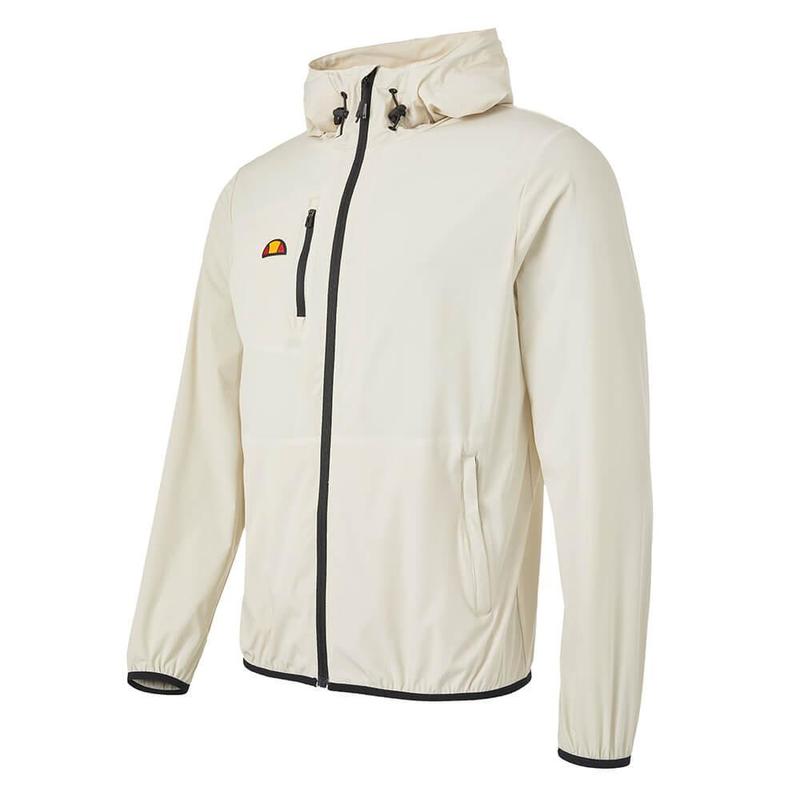 Ellesse Losali Hooded Full Zip Golf Jacket - Stone - main image