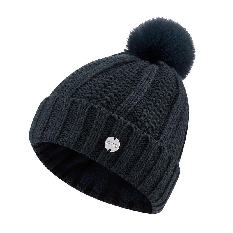 Ping Ladies Paulina Sensorwarm Golf Bobble Hat - Navy - main image