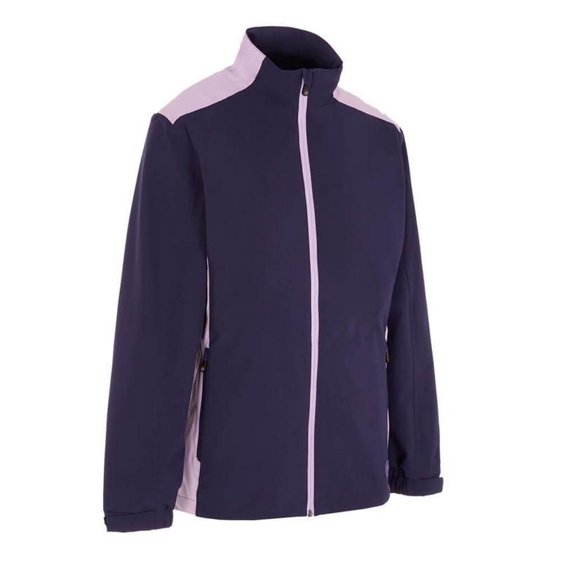 ProQuip Ladies Darcey Waterproof Golf Jacket - Navy/Lilac - main image