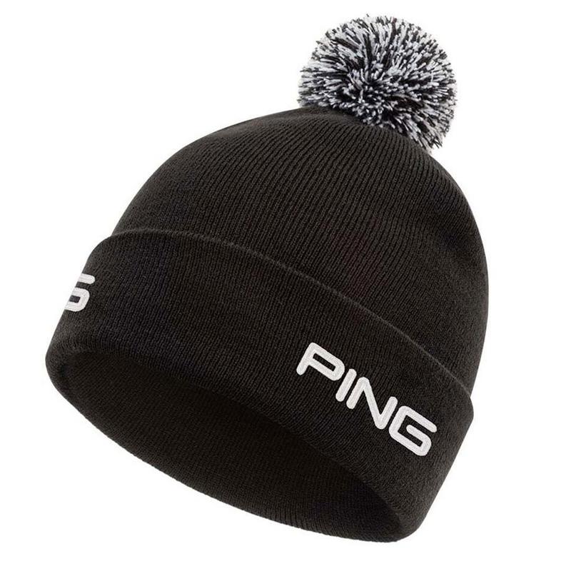Ping SensorWarm Knit Bobble Hat - Black
