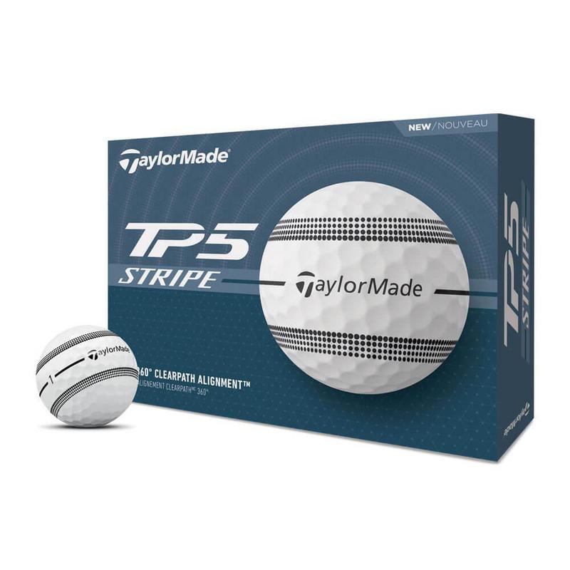 TP5 Stripe Golf Balls - White - main image