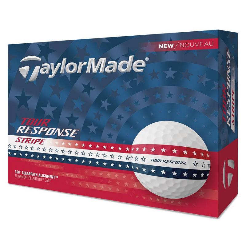 TaylorMade Tour Response Stripe Golf Balls - USA - main image
