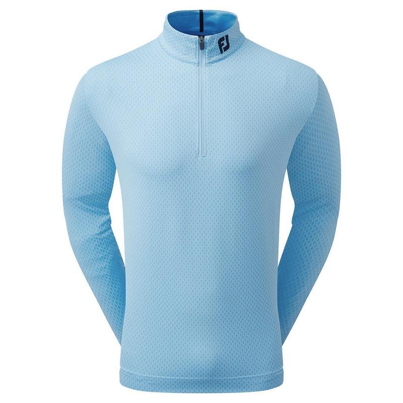 Footjoy Tonal Print Knit Chill Out Golf Sweater - True Blue - main image