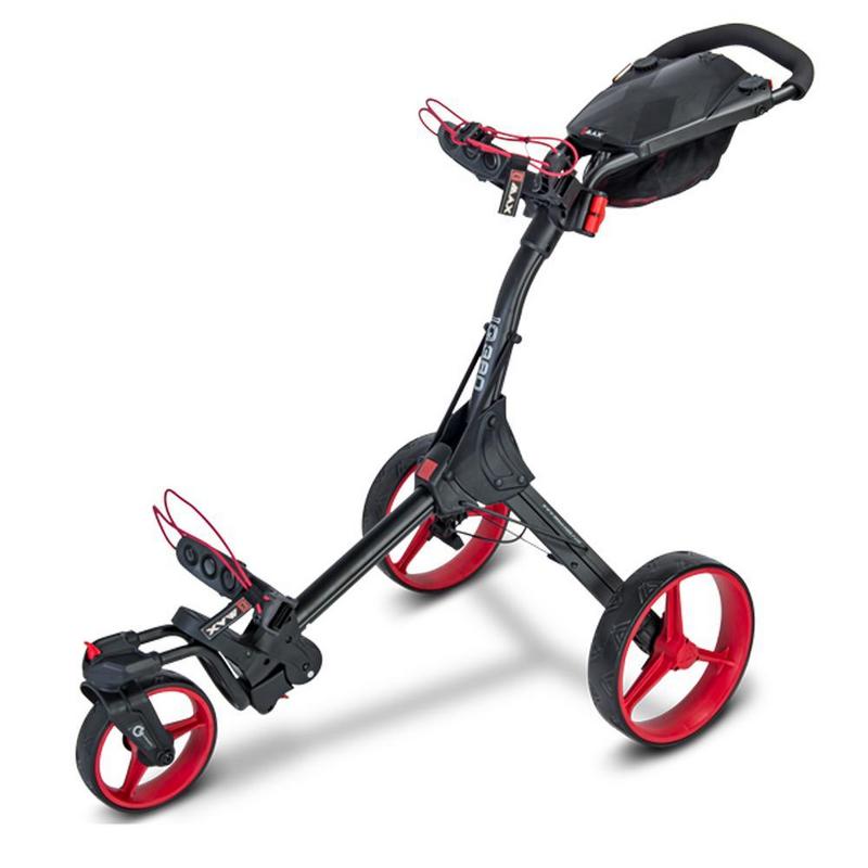 Big Max IQ 360 Golf Push Trolley - Black/Red