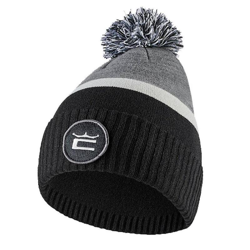 Cobra Winter Golf Pom Beanie Hat - Black/Grey - main image