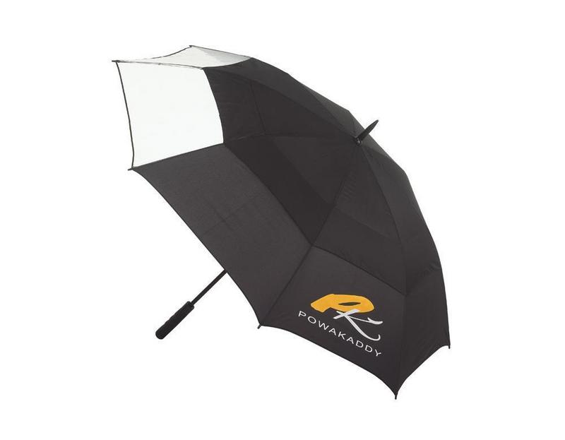 PowaKaddy Automatic Clearview Umbrella - Black/White - main image