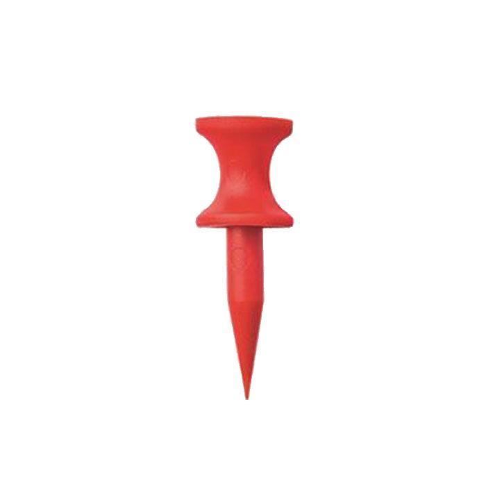 Longridge Pro Plastic Step Golf Tees - Red 12mm (20) - main image