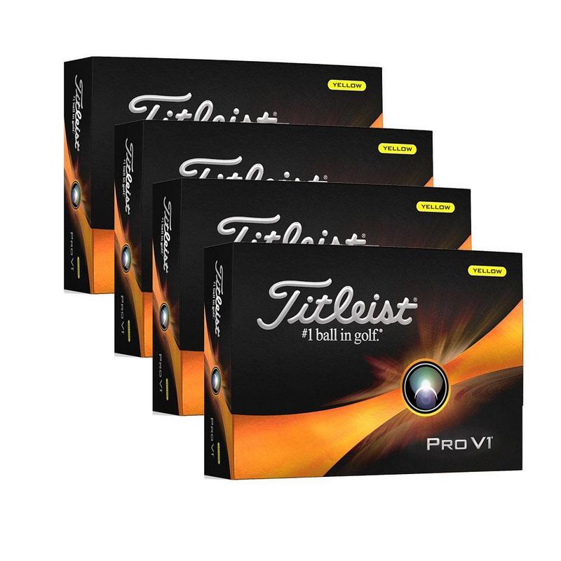 Titleist Pro V1 4 For 3 Golf Balls Personalised Yellow - 2024 - main image