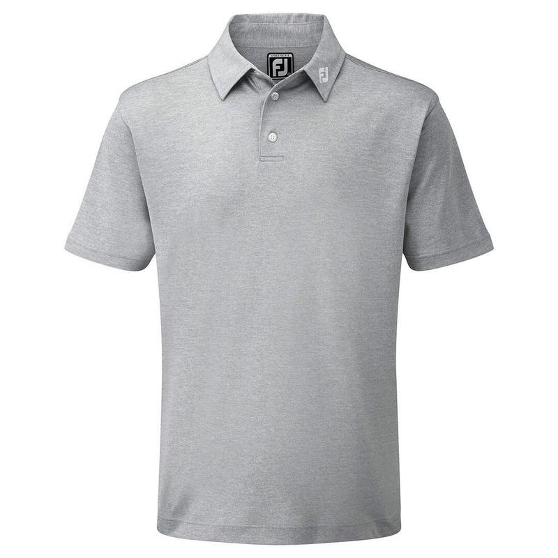 FootJoy Stretch Pique Solid Shirt - Heather Grey - main image