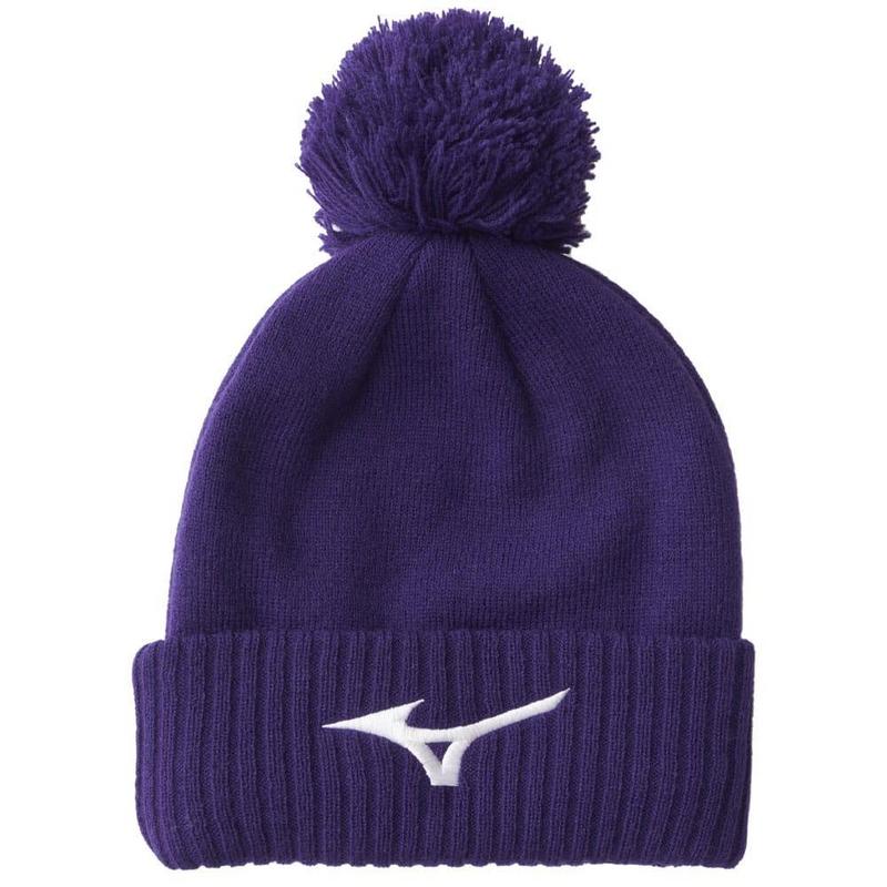 Mizuno Crested Bobble Hat - Purple - main image