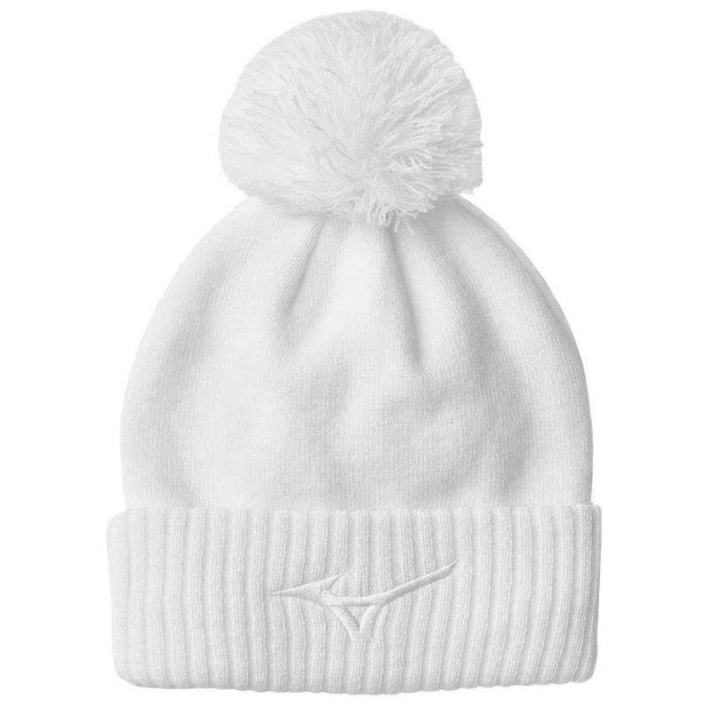 Mizuno Crested Bobble Hat - White - main image