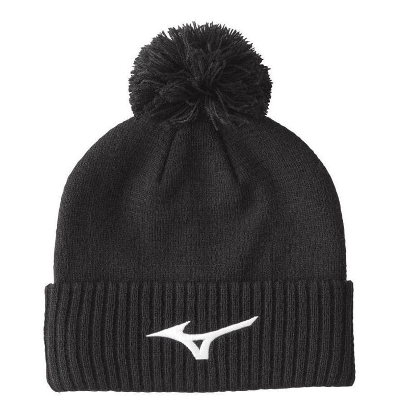 Mizuno Crested Bobble Hat - Black - main image